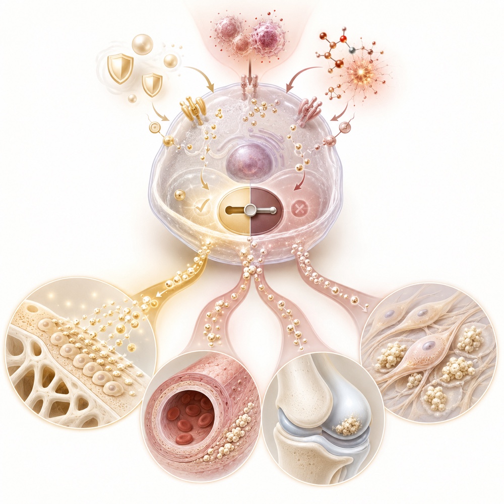 Pathological calcification, atherosclerosis pathways